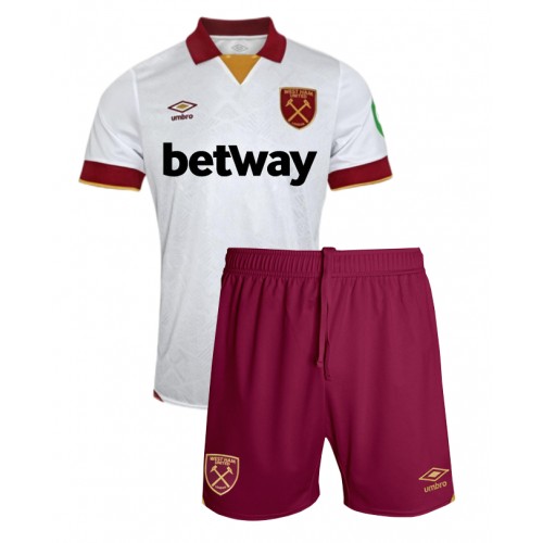 Dětský fotbalový dres West Ham United 2024-25 Třetí Krátký Rukáv (+ trenýrky)